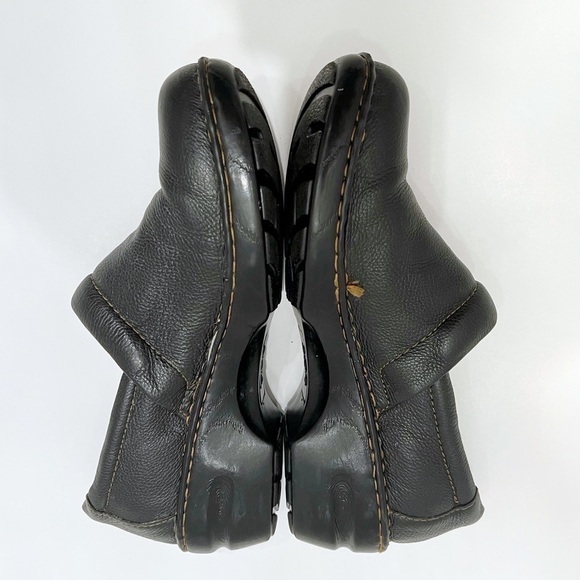 Boc Leather Slipon Clogs Black Size 12 - Picture 9 of 13
